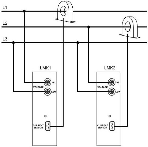 measurement arrangement aron circuit